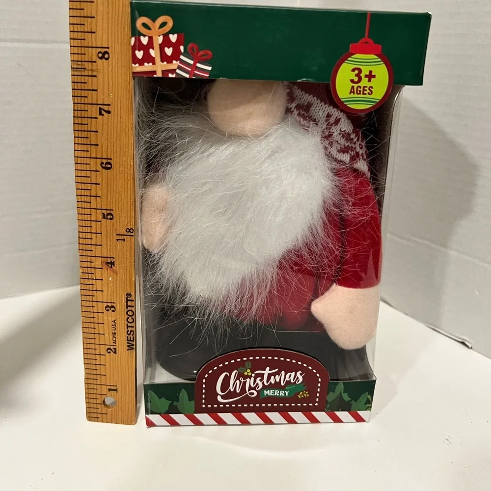 NIB Christmas Santa Singing/Dancing Battery (Not Incl.)Operated PlushToy BoxFlaw